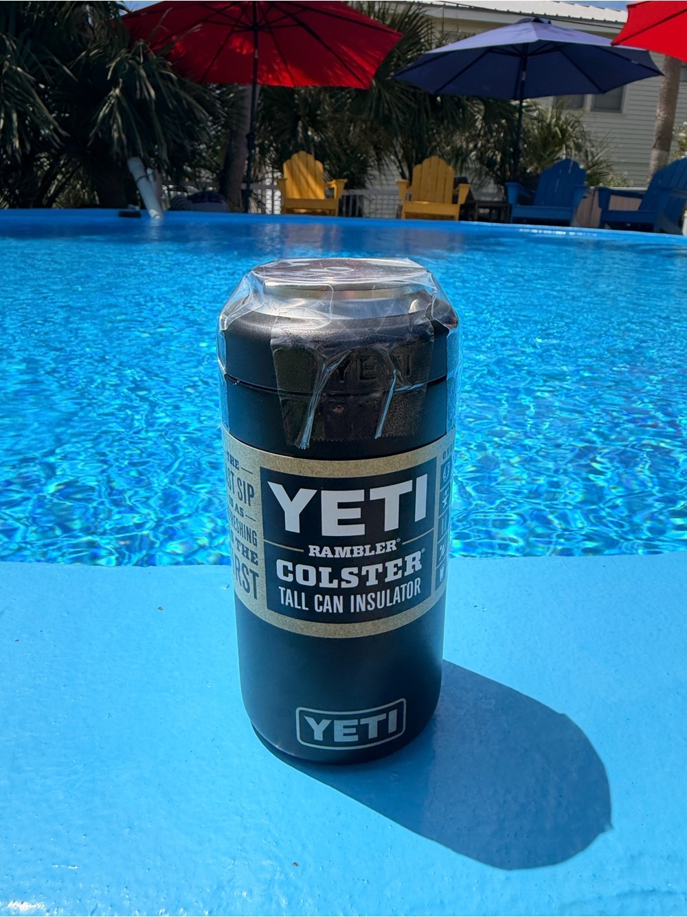 Yeti Rambler Colster Tall Can Insulator — Black